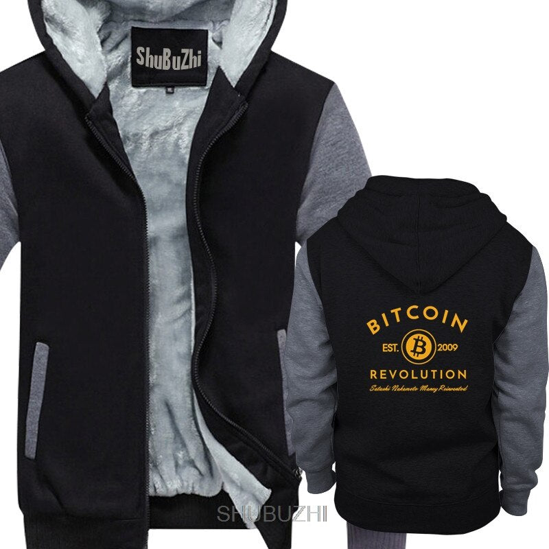 Rodoldo - Bitcoin Revolution | Herfst & Winter Hoodie met Zachte Voering