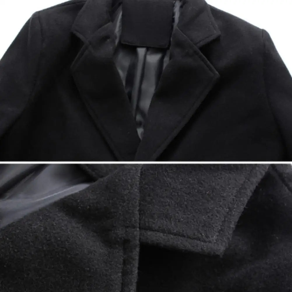 Falconi Jacket | Long Formal Wool Winter Coat for Men