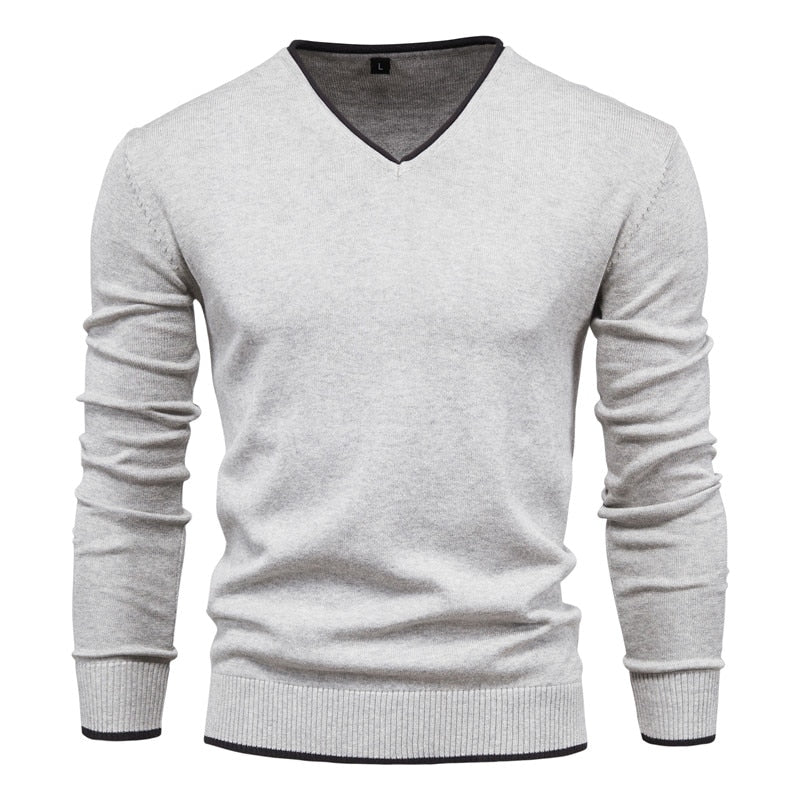 Edgar - Heren Trui | Slim Fit Sweater met V-Neck