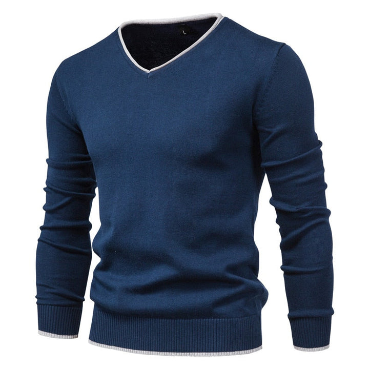 Edgar - Heren Trui | Slim Fit Sweater met V-Neck