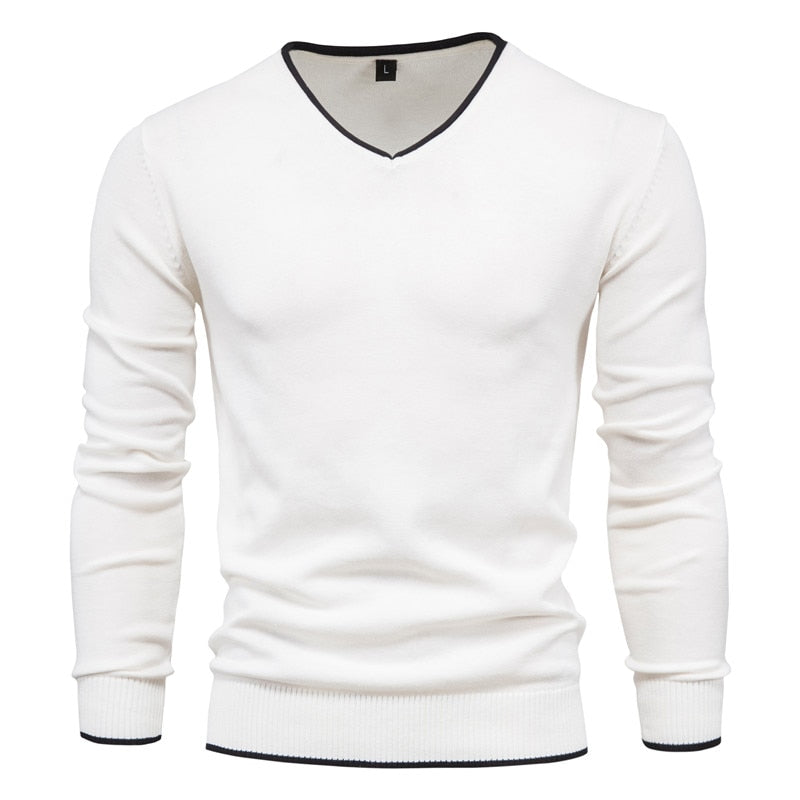 Edgar - Heren Trui | Slim Fit Sweater met V-Neck