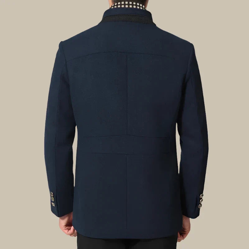 Jacob Coat | Elegant Long Wool Winter Coat for Men