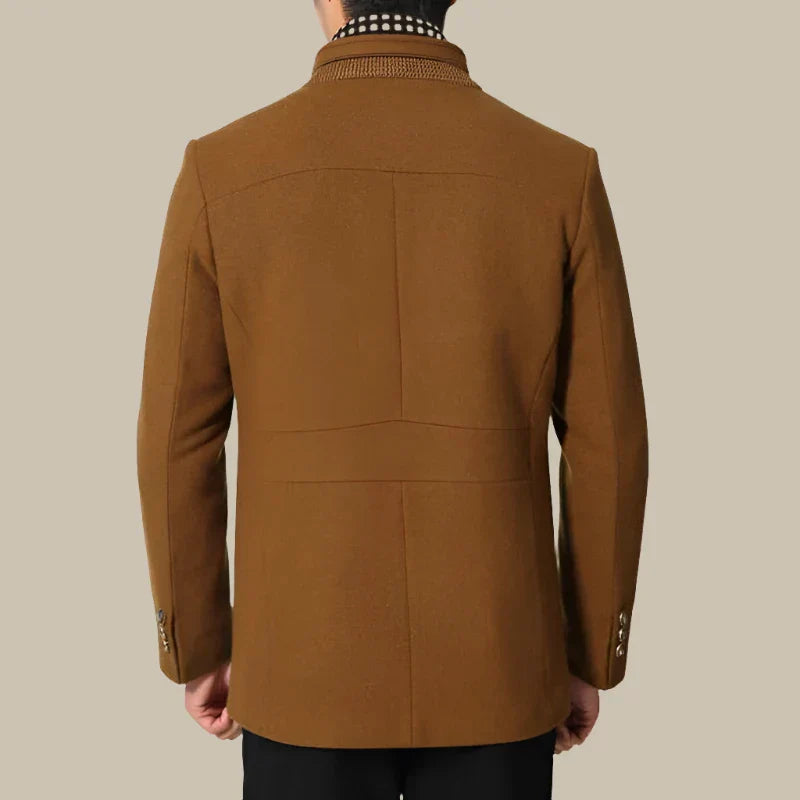 Jacob Coat | Elegant Long Wool Winter Coat for Men