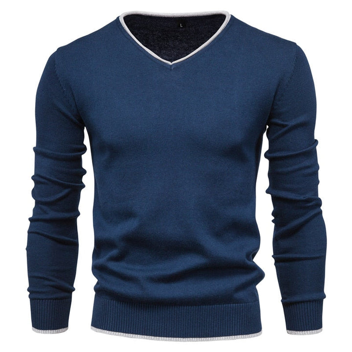 Edgar - Heren Trui | Slim Fit Sweater met V-Neck