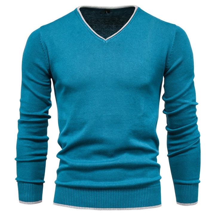 Edgar - Heren Trui | Slim Fit Sweater met V-Neck