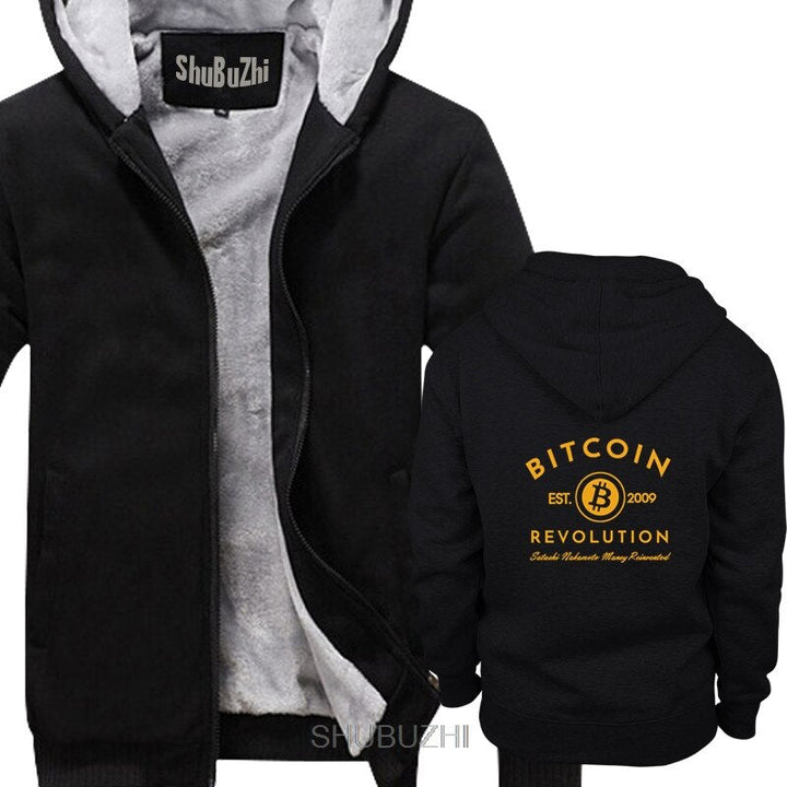 Rodoldo - Bitcoin Revolution | Herfst & Winter Hoodie met Zachte Voering