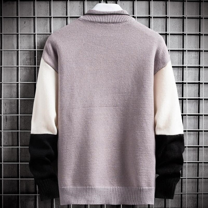 Junpyo - Patchwork Pullover | Warme Sweater