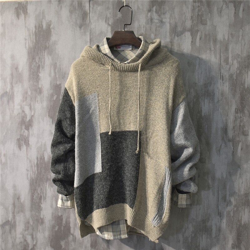 Derek | Casual gebreide hoodie