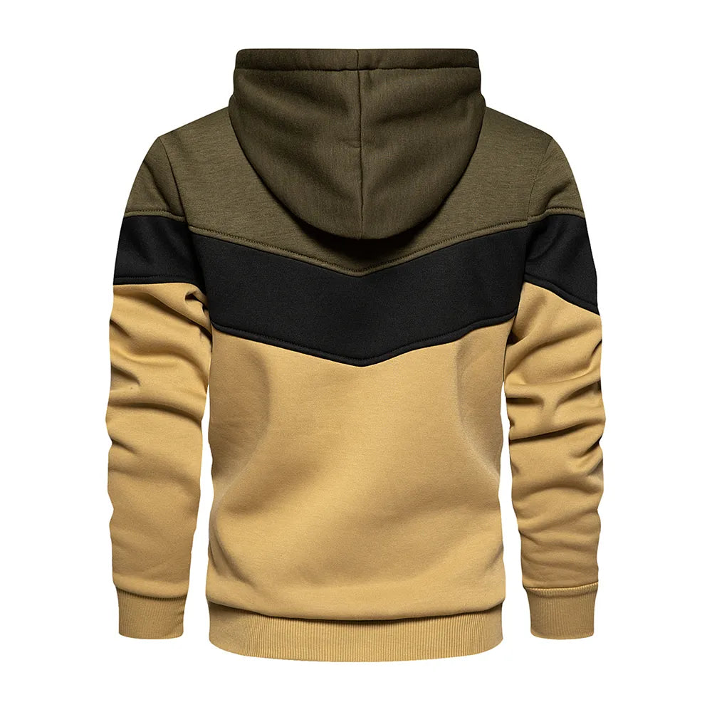 Roderick - Patchwork Hoodie | Warme fleece-streetwear