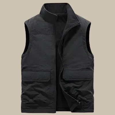 Modern Sleeveless Fleece Gilet for Men