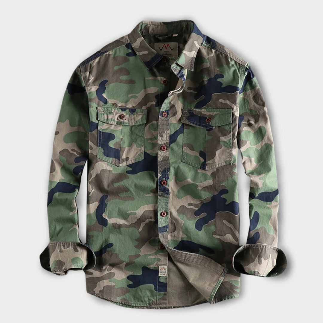 Abel - Militair Camouflage Zomer Shirt Voor Heren