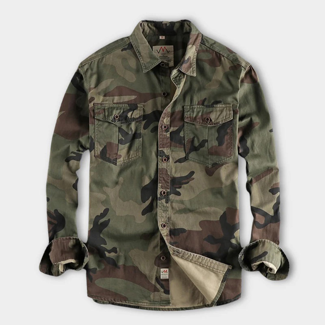 Abel - Militair Camouflage Zomer Shirt Voor Heren