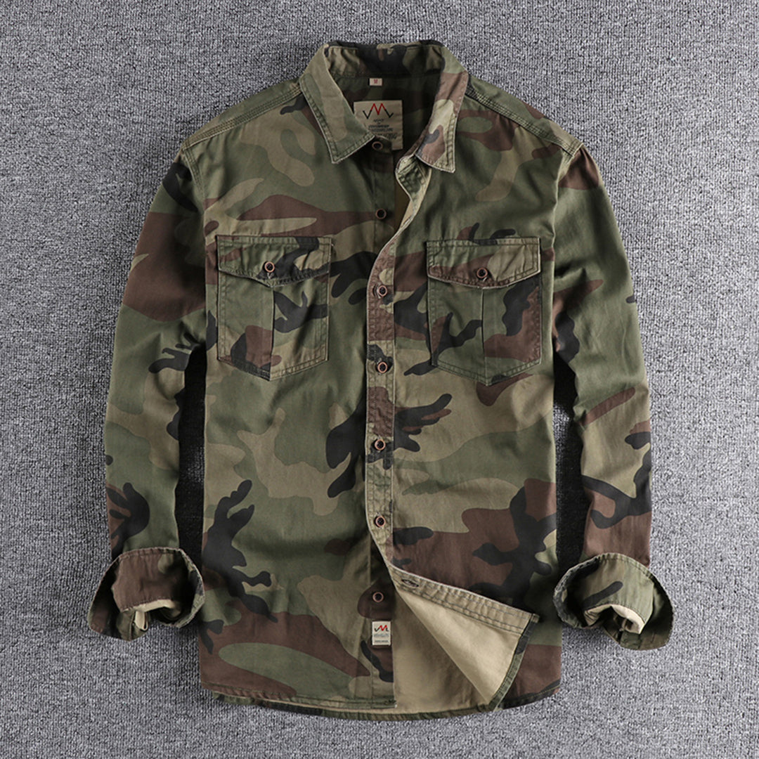 Abel - Militair Camouflage Zomer Shirt Voor Heren