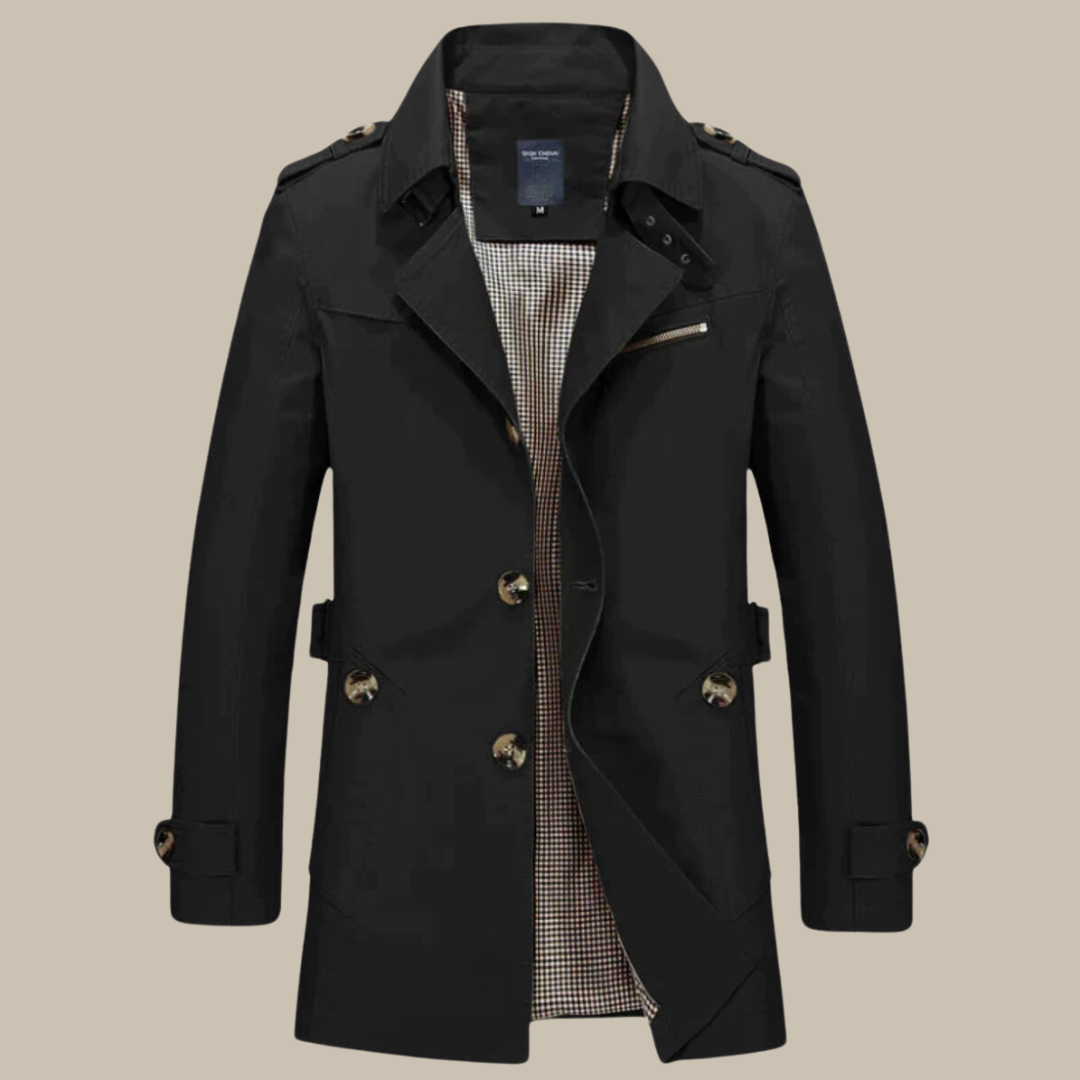 Castello Trench Coat | Stylish Long Coat for Men