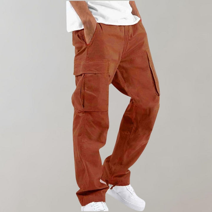 Clark | Relaxed Fit Cargo Broek met Meerdere Zakken