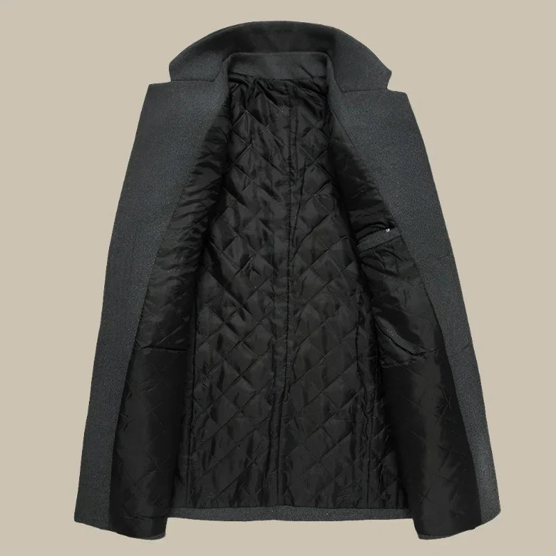 Jack Coben Jacket | Long Elegant Wool Winter Coat for Men