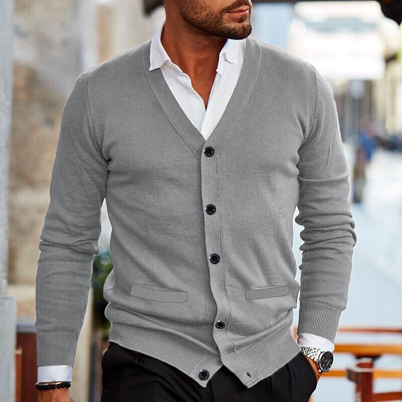 Noah Cardigan | Men's V-Neck Buttoned Cardigan