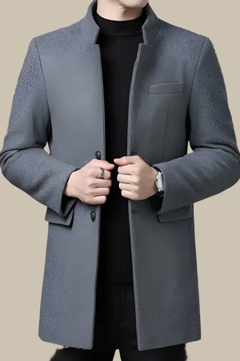 Jack Coben Jacket | Long Elegant Wool Winter Coat for Men