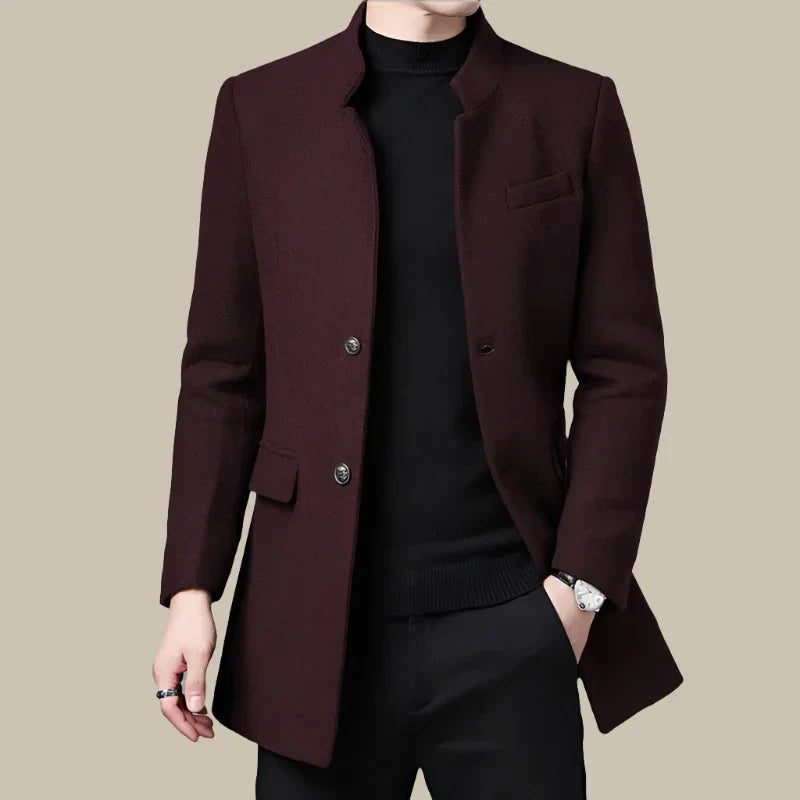 Jack Coben Jacket | Long Elegant Wool Winter Coat for Men