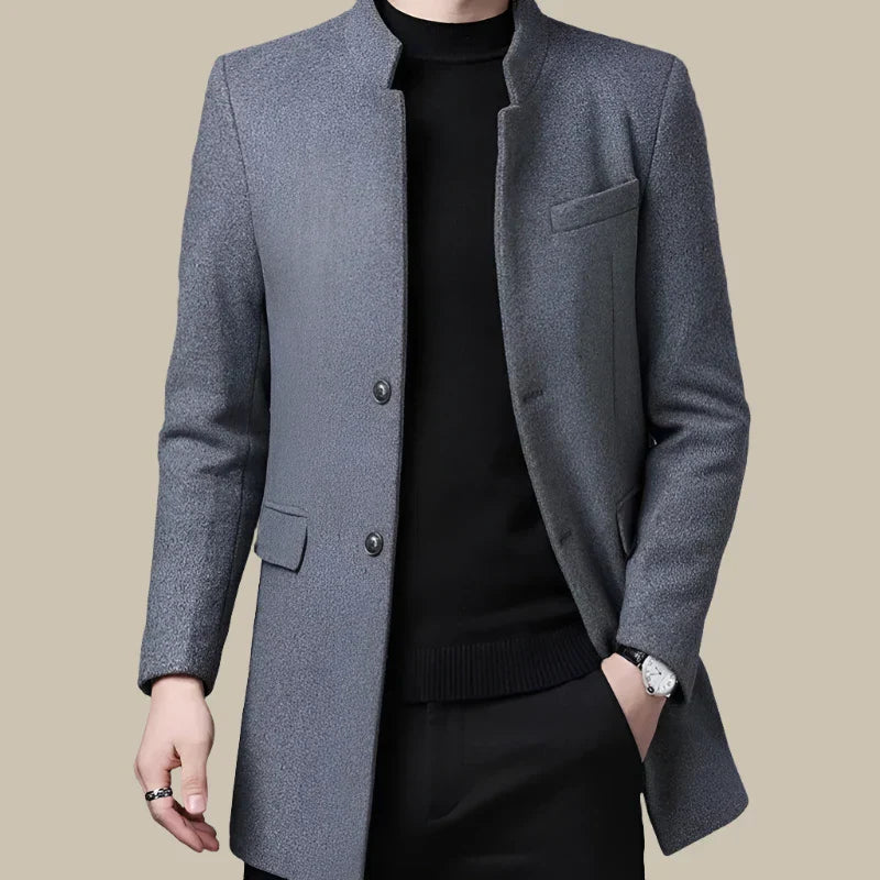 Jack Coben Jacket | Long Elegant Wool Winter Coat for Men