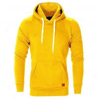 Vic - Casual Hoodie Met Buidelzak en Wit Koord