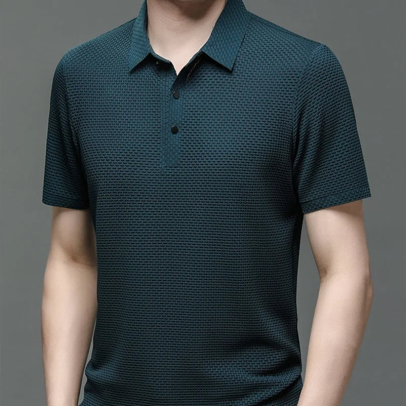 Boss - Silk T-Shirt: Breathable Mesh Comfort