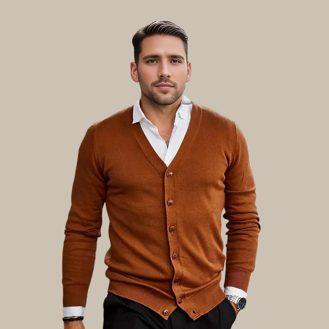 Noah Cardigan | Men's V-Neck Buttoned Cardigan