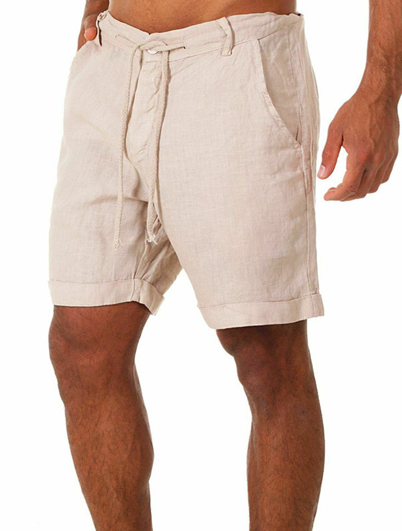 BreatheEasy® Katoenen Linnen Shortbroek David