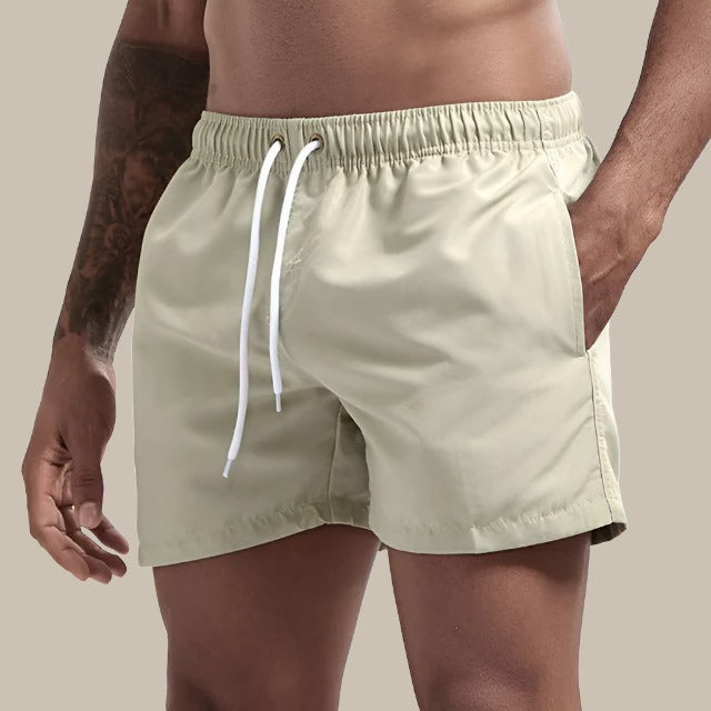 Quinteno - Premium Sneldrogende Basic Mid-Short Zwembroek Voor Heren