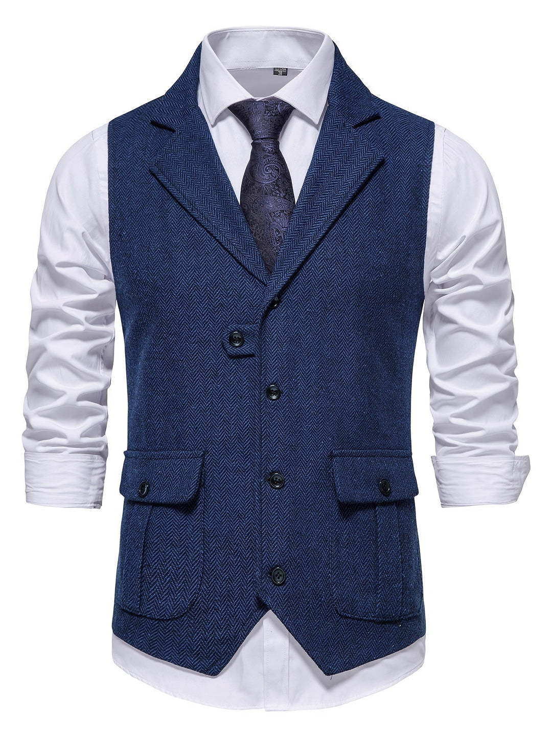 Clajay - Tweed Vest | Stijlvol heren gilet voor de feestdagen