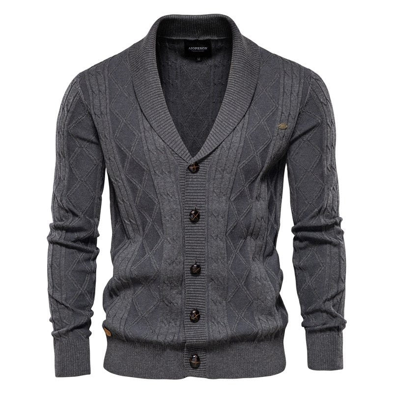 Onin - Cardigan | Luxe burton vest voor heren met knopsluiting