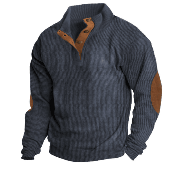 Elliot | Casual geribd sweatshirt voor mannen