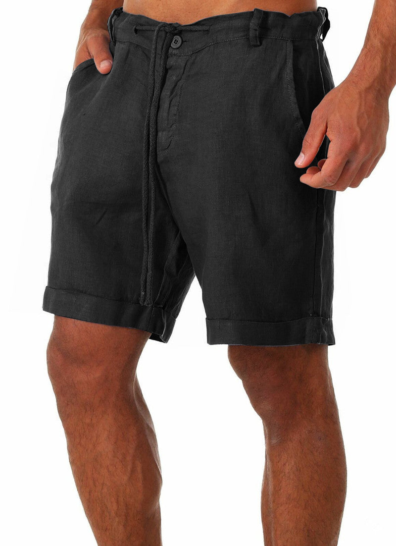 BreatheEasy® Katoenen Linnen Shortbroek David