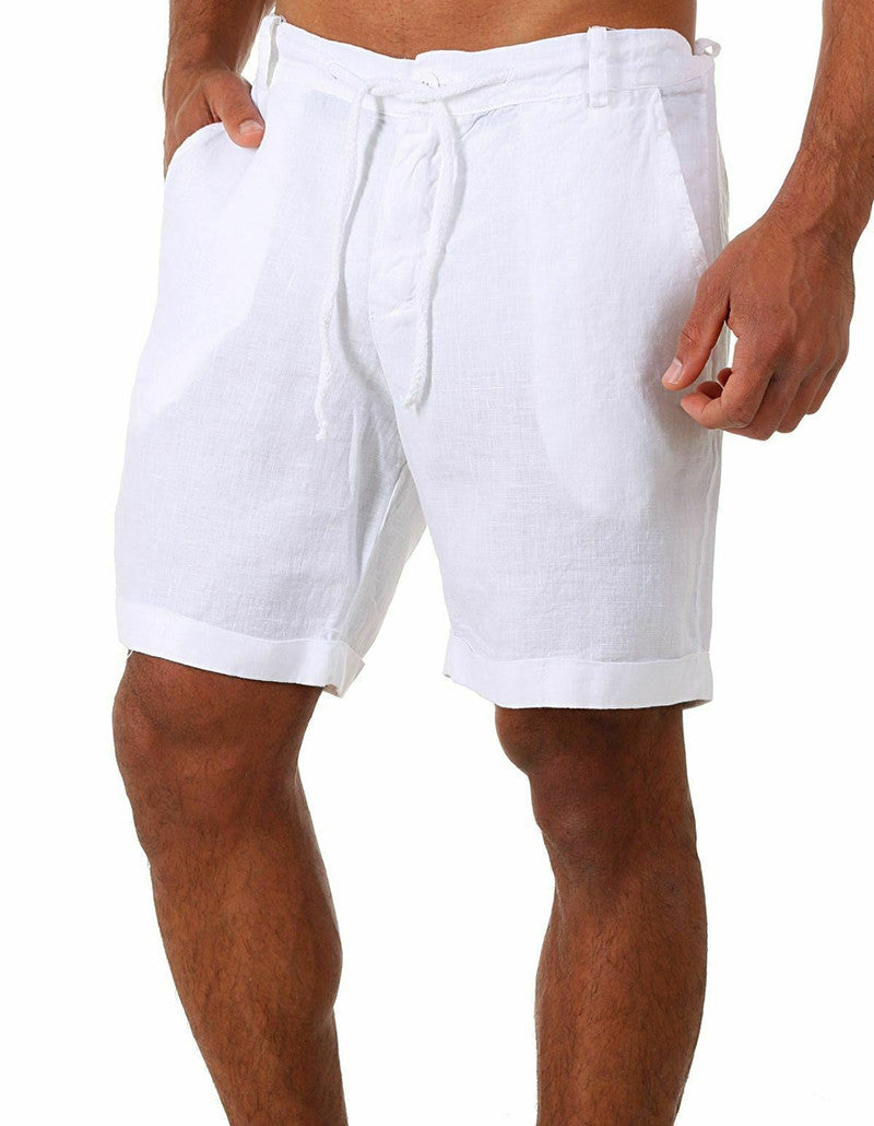 BreatheEasy® Katoenen Linnen Shortbroek David