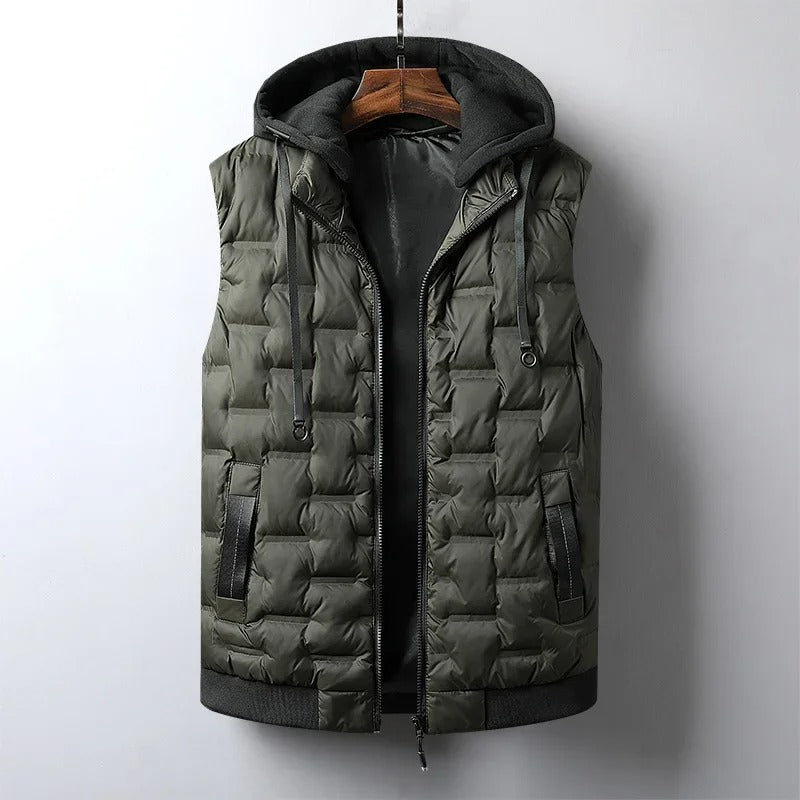 Tommy Gilet | Casual Puffer Vest with Hood for Men