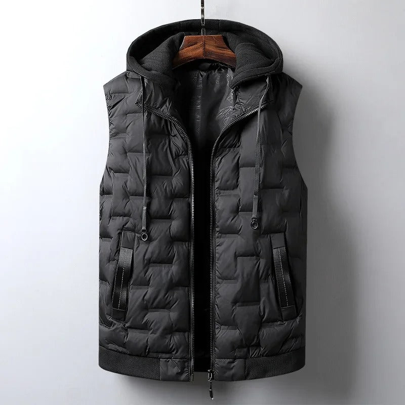 Tommy Gilet | Casual Puffer Vest with Hood for Men