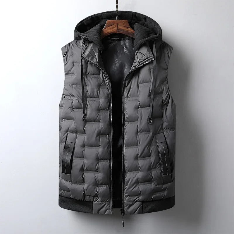 Tommy Gilet | Casual Puffer Vest with Hood for Men